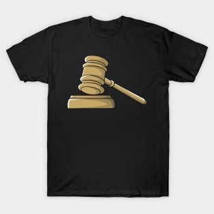 Court Gavel Judge Trial Judges Lawyer T-Shirt